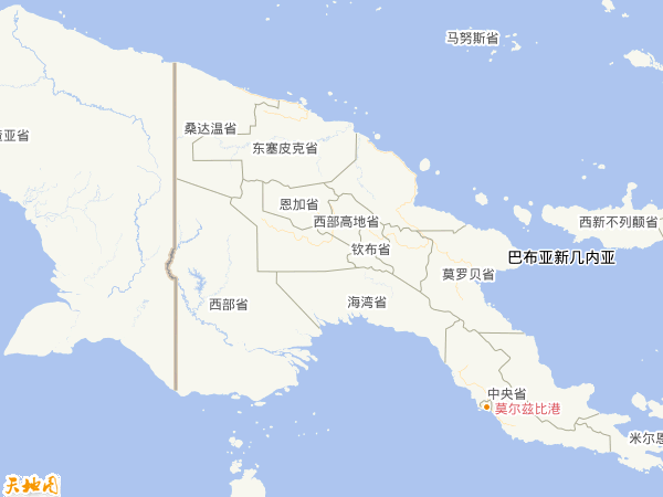 巴布亚新几内亚地图