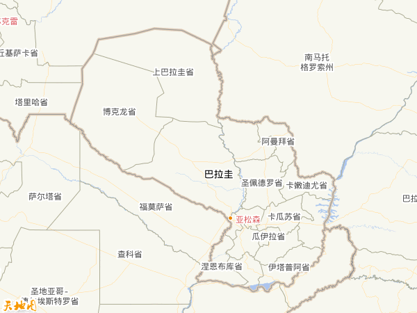 巴拉圭地图