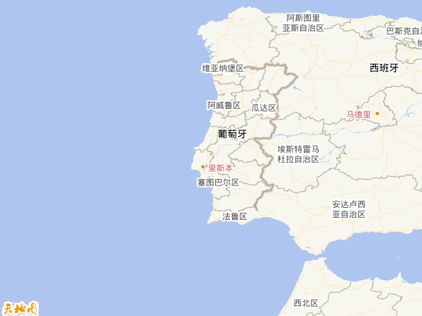 葡萄牙地图