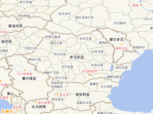 罗马尼亚地图