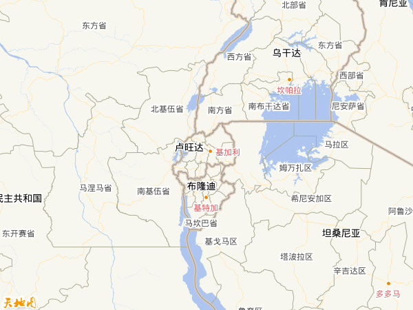 卢旺达地图