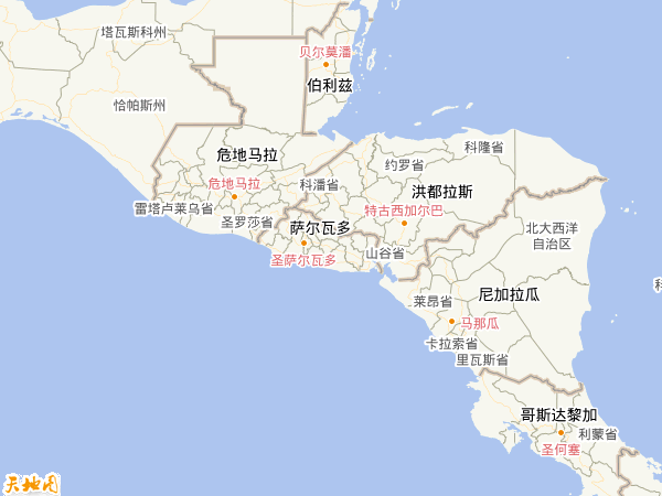 萨尔瓦多地图