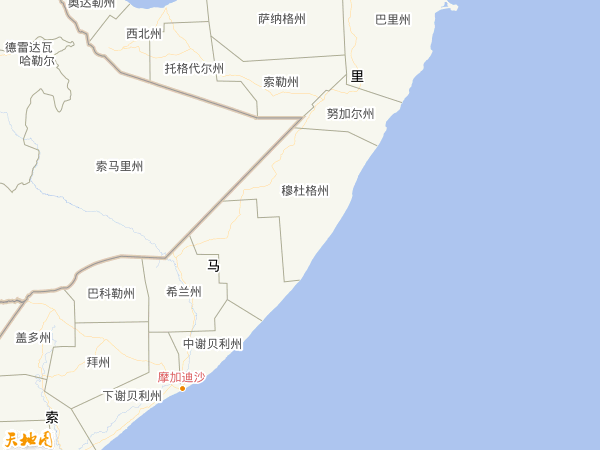 索马里地图
