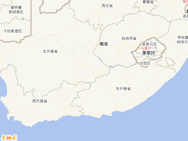 南非地图