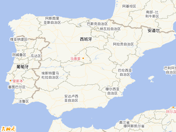 西班牙地图