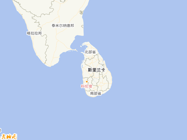 斯里兰卡地图