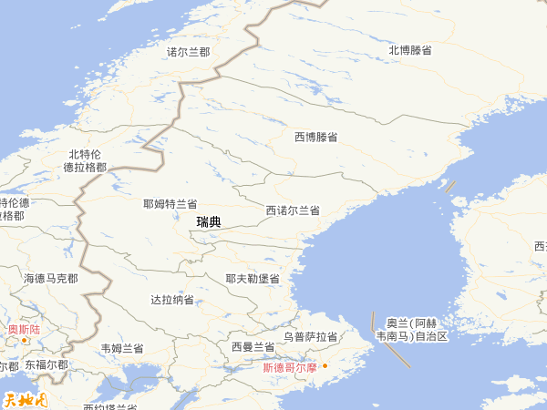 瑞典地图