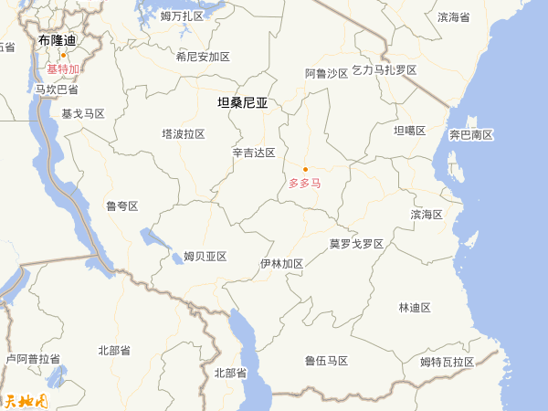 坦桑尼亚地图