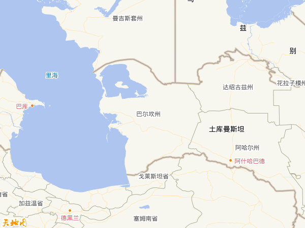 土库曼斯坦地图