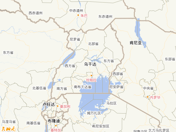 乌干达地图