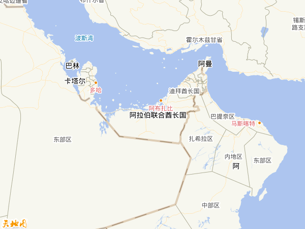 阿联酋地图